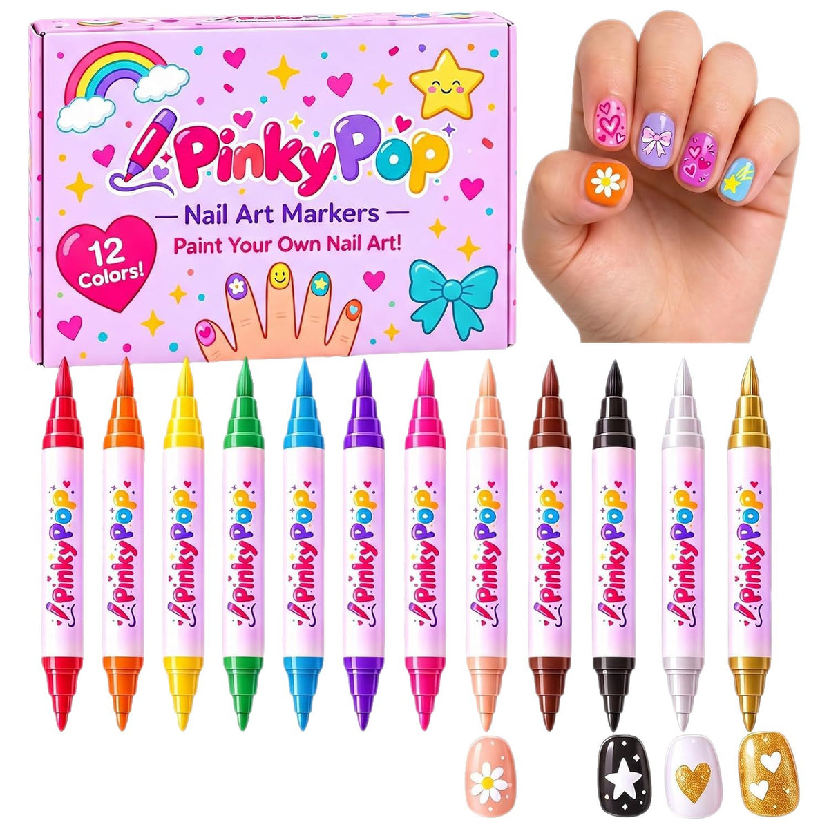 Pinky Pop Nail Art Markers